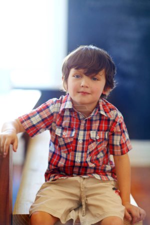 Photo for Let them be little. a cute little boy looking at the camera - Royalty Free Image