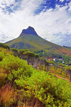 Téléchargez les photos : Une photo de Lions Head près de Cape Town - Afrique du Sud. - en image libre de droit