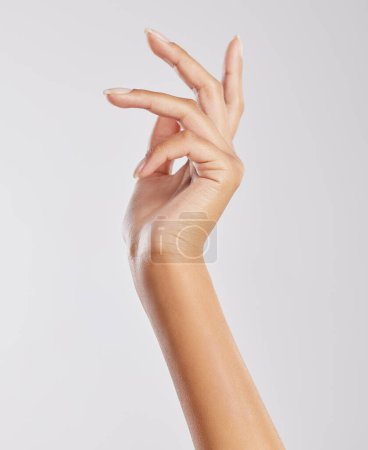 Photo for I have feelings too. an unrecognizable womans hand against a studio background - Royalty Free Image