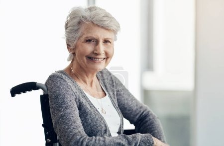 Photo for Growing old is a gift that not many gets to enjoy. a senior woman sitting in a wheelchair - Royalty Free Image