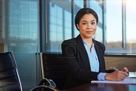 Photo for She embodies the definition of success. a businesswoman working at her desk - Royalty Free Image