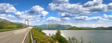 Téléchargez les photos : Beau paysage norvégien. Paysage en juin près de Bodo, Nordland, Norvège - en image libre de droit