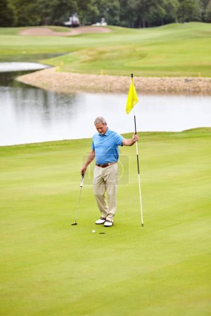 Photo for My love for golf is stronger than ever. a mature man out playing golf in his free time - Royalty Free Image