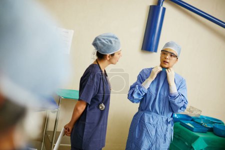 Photo for Last minute discussions before surgery. surgeons preparing for a surgery - Royalty Free Image