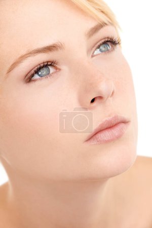 Photo for Beauty to be admired. Cropped studio shot of a beautiful young woman looking off to the side - Royalty Free Image