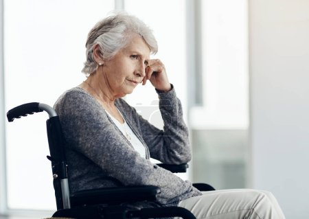 Photo for Im growing old. a senior woman sitting in a wheelchair - Royalty Free Image
