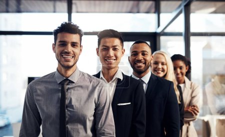 Photo for Expect nothing but the best from us. a group of confident and diverse young businesspeople working together in a modern office - Royalty Free Image