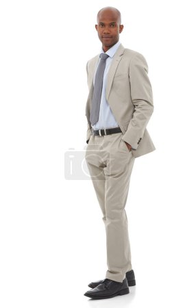 Photo for Ready to take on the business world. A confident businessman looking at the camera - Royalty Free Image