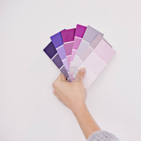 Photo for Add some color to your life. a woman holding a color swatch - Royalty Free Image