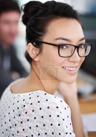 Photo for Make creativity a job. Closeup portrait of an attractive young office worker - Royalty Free Image