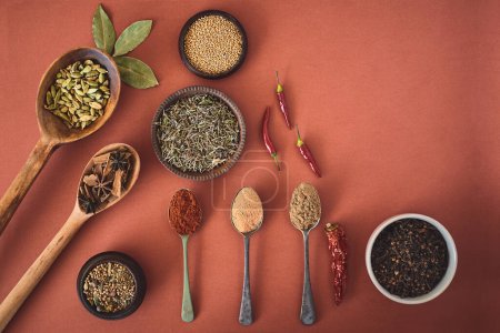 Photo for Spice is the diva of any dish. an assortment of spices - Royalty Free Image