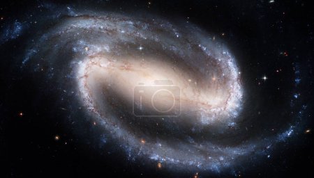 Photo for Milky way, space and spiral stars in universe on black background with light, pattern and solar system glow. Galaxy, infinity and planets in cosmos with nebula shine, dark sky and color in aerospace - Royalty Free Image