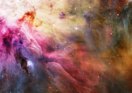 Téléchargez les photos : Cosmos, espace et néon nuage dans l'univers des particules avec lumière stellaire, couleur fractale et la lueur du système solaire. Galaxie, infinité et planètes en voie lactée avec nébuleuse brillance, ciel sombre et poussière dans l'aérospatiale. - en image libre de droit