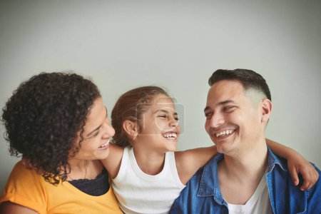 Photo for Shes quite the joker. a happy young family spending quality time together - Royalty Free Image