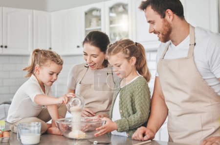Photo for Baking is like painting or writing a song. a family baking together in the kitchen - Royalty Free Image