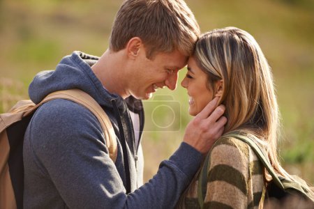 Photo for You make every day special. an affectionate young couple sharing a moment outdoors - Royalty Free Image