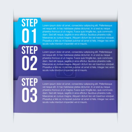 Photo for Infographic, information and steps template for advertising, brochure or flyer concept for business. Document, poster and marketing with abstract leaflet, story board and graphic illustration. - Royalty Free Image