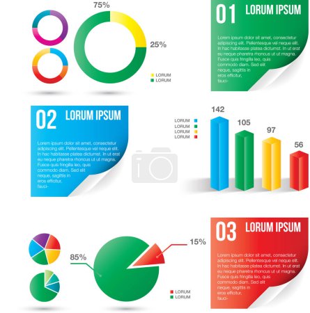 Photo for Infographic, data and statistics for analytics, report or presentation on world treasury, global chart or wealth. Illustration, brochure or graphic drawing for business, corporate or information. - Royalty Free Image