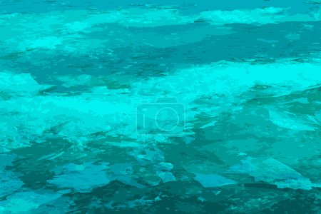 Foto de Ilustración realista de una superficie helada del río. Textura de hielo cubierta de nieve. Fondo de invierno. - Imagen libre de derechos