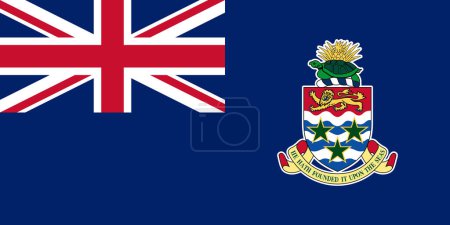 Flag of the British Cayman Islands. Icon.