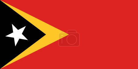 Téléchargez les photos : Drapeau d'illustration du Timor oriental. Timor oriental drapeau d'arrière-plan. Symbole du drapeau du Timor oriental. - en image libre de droit