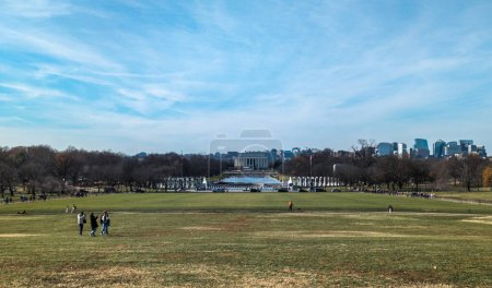 Photo for Washington, DC, USA - 12.16.2023: Abraham Lincoln Memorial in Washington. - Royalty Free Image