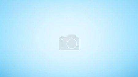 Illustration for Light blue gradient vector background with copy space at the center. Abstract soft simple illustration with gradient blur design. - Royalty Free Image
