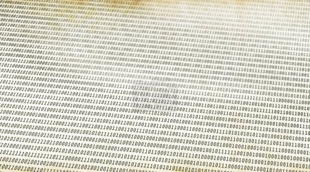 Photo for Binary code abstract white background - Royalty Free Image