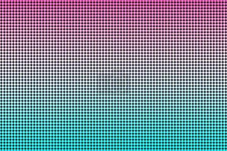 Kleiner bunter Kreis mit Farbkombination Hintergrund