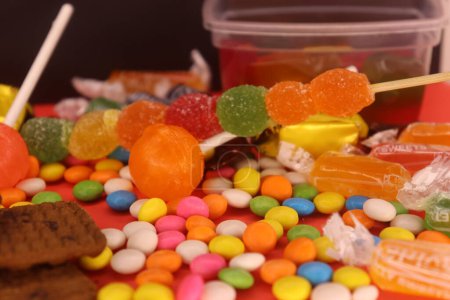 Genuss und leckere Süßigkeiten in einem Rahmen