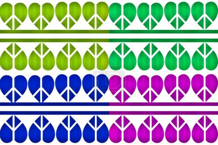 Multicolor Heart Pattern Design Hintergrund Tapete