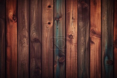 Photo for Black wood fence pattern and seamless background - Royalty Free Image