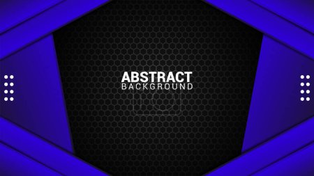 Illustration for Dark blue abstract background design is suitable for banners  posters  gaming backgrounds - Royalty Free Image