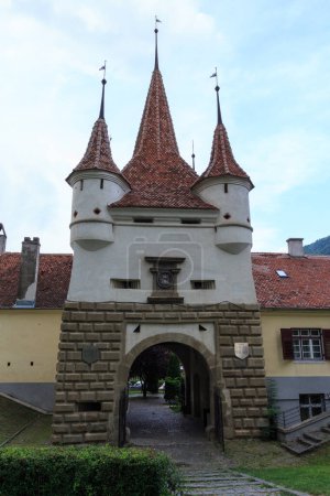 Photo for View of Catherine's Gate - the oldest gate of the city of Brasov. Romania - Royalty Free Image