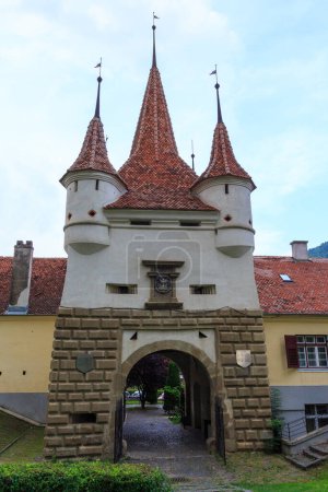 Photo for View of Catherine's Gate - the oldest gate of the city of Brasov. Romania - Royalty Free Image