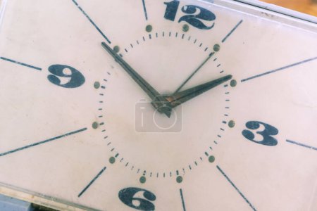 Old Vintage alarm clock, retro alarm clock.  time concept.  watch, timepiece, timer, timekeeper, ticker. 