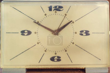 Old Vintage alarm clock, retro alarm clock.  time concept.  watch, timepiece, timer, timekeeper, ticker. 
