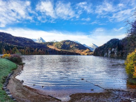 Foto de Lago Alpsee en Baviera (Alemania)) - Imagen libre de derechos
