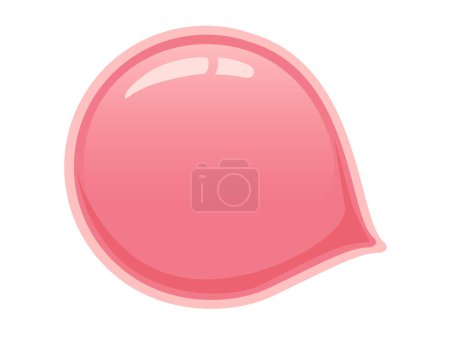 Ilustración de Goma de color rojo bola vector ilustración aislada sobre fondo blanco. - Imagen libre de derechos