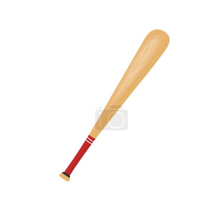 Illustration for Flat icon baseball bat. Sport. Vector illustration - Royalty Free Image