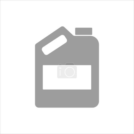 Illustration for Plastic canister icon vector illustration symbol - Royalty Free Image