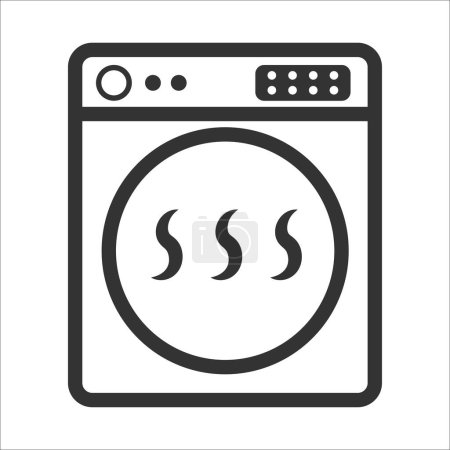 tumble dryer icon vector illustration symbol
