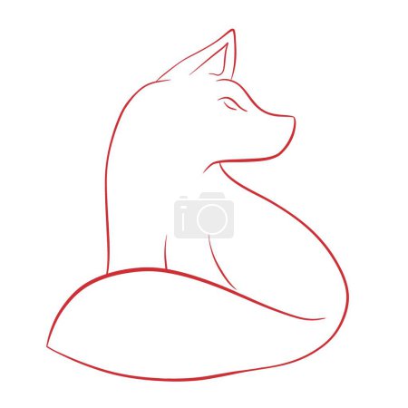 Téléchargez les illustrations : Illustration du logo renard - en licence libre de droit