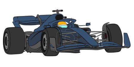 Ilustración de Ilustración del vector coche f1 - Imagen libre de derechos