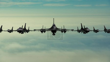 Photo for 3d render planes for Ukraine, transfer of fighter jets to Ukraine - Royalty Free Image
