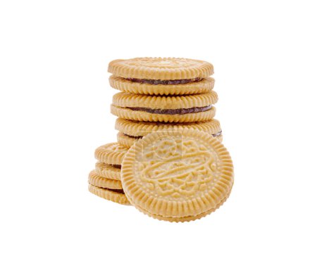 Téléchargez les photos : Biscuits isolés sur fond blanc - en image libre de droit