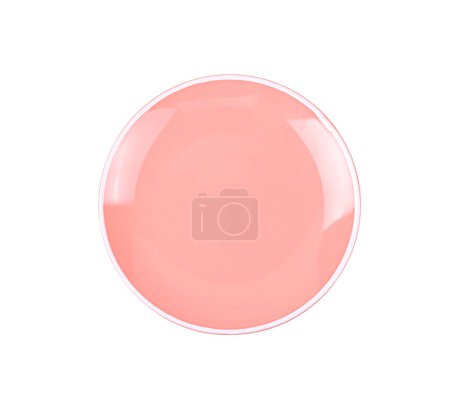 Téléchargez les photos : Plaque rose isolée sur fond blanc - en image libre de droit
