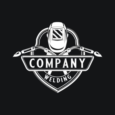 Photo for Vintage welding logo. welding torch icon, welding business design - Royalty Free Image