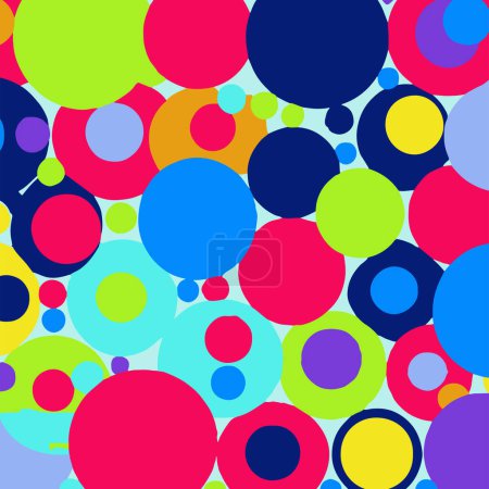 Illustration for Pattern With Big And Small Circles And Lines. - Royalty Free Image