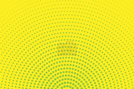 Téléchargez les photos : Fond jaune avec fond demi-ton rond vert - en image libre de droit